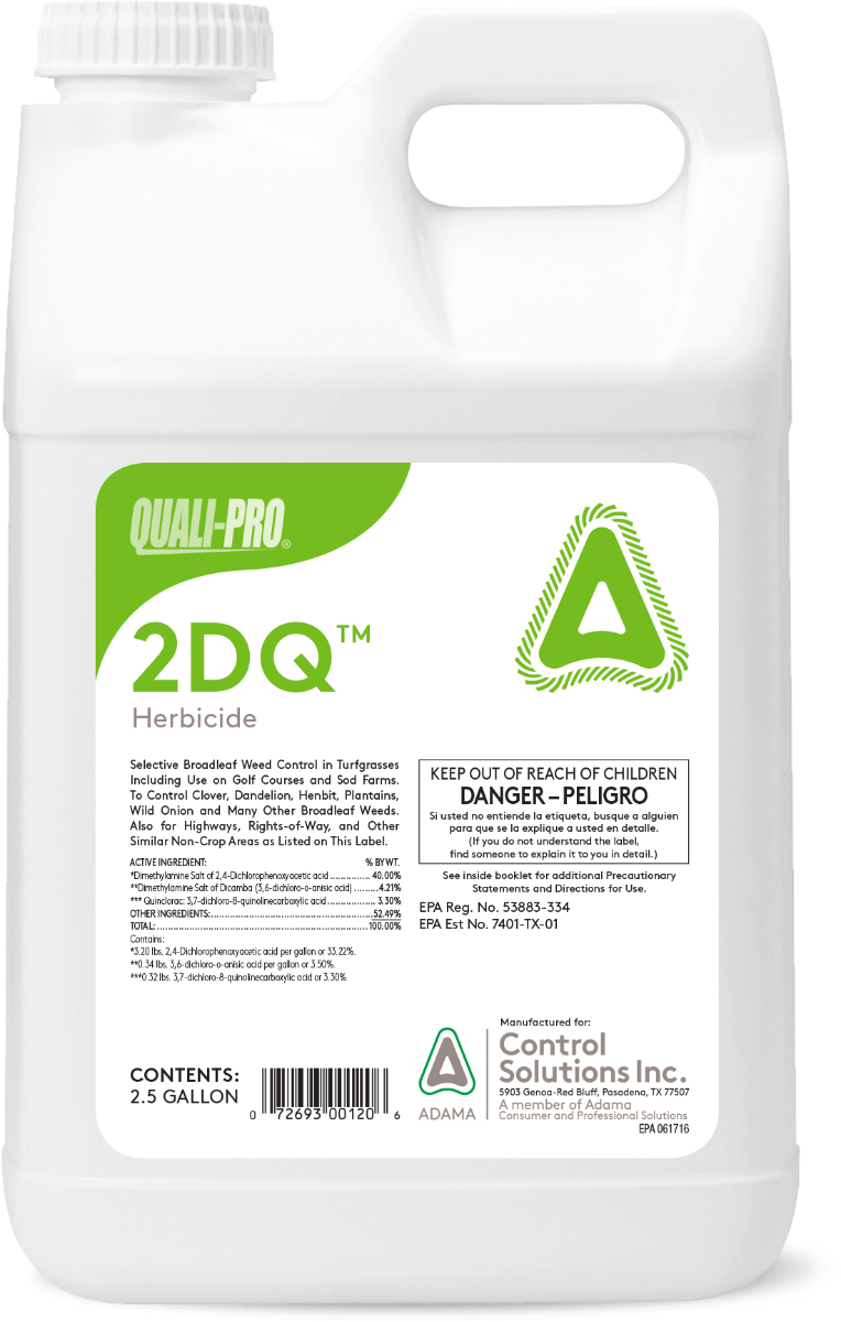 2DQ Herbicide jug (2.5 gal)