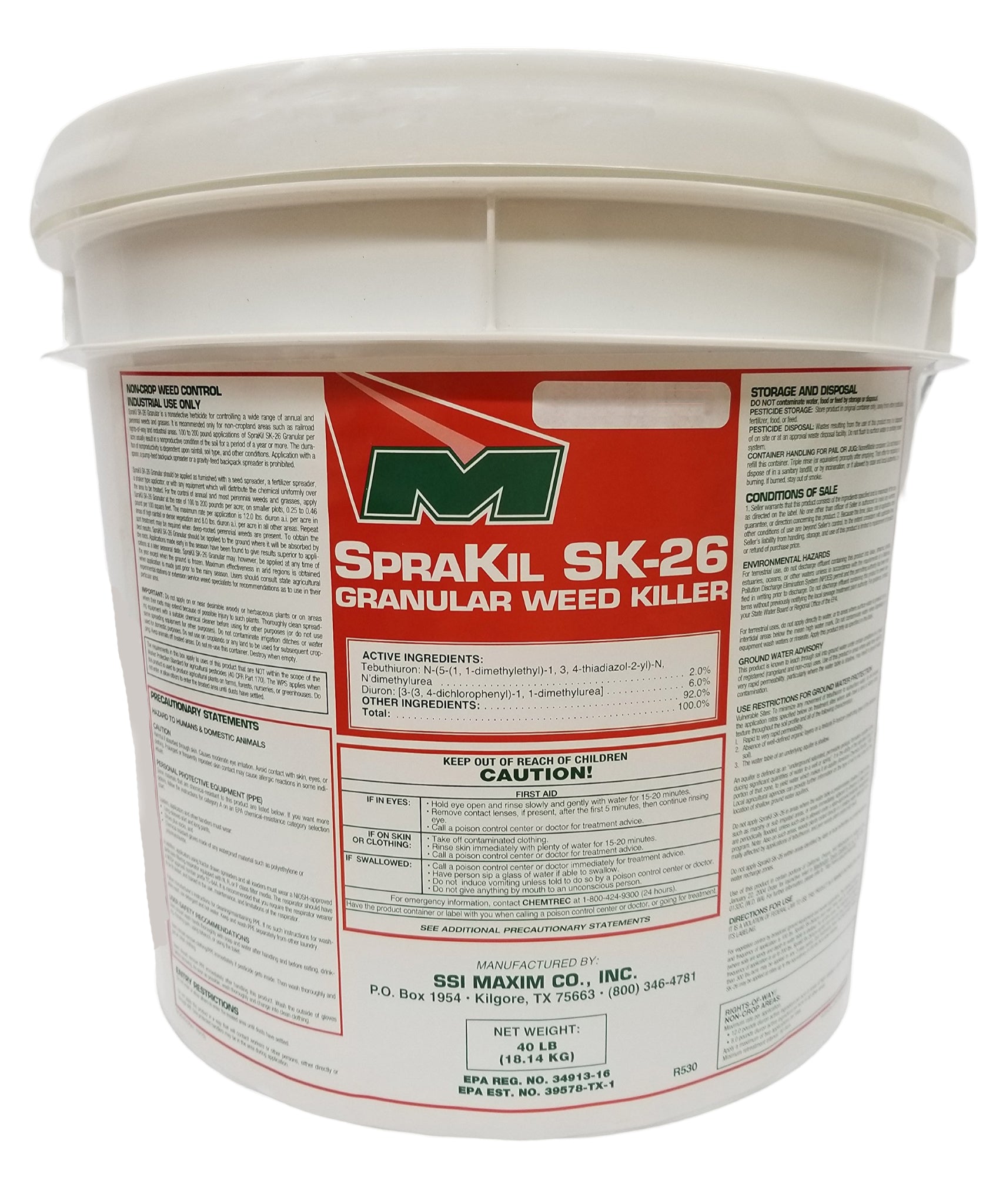 silencer herbicide SpraKil SK-26 Granular Herbicide: EffectiveSoil Sterilant for Non-Cropland Areas