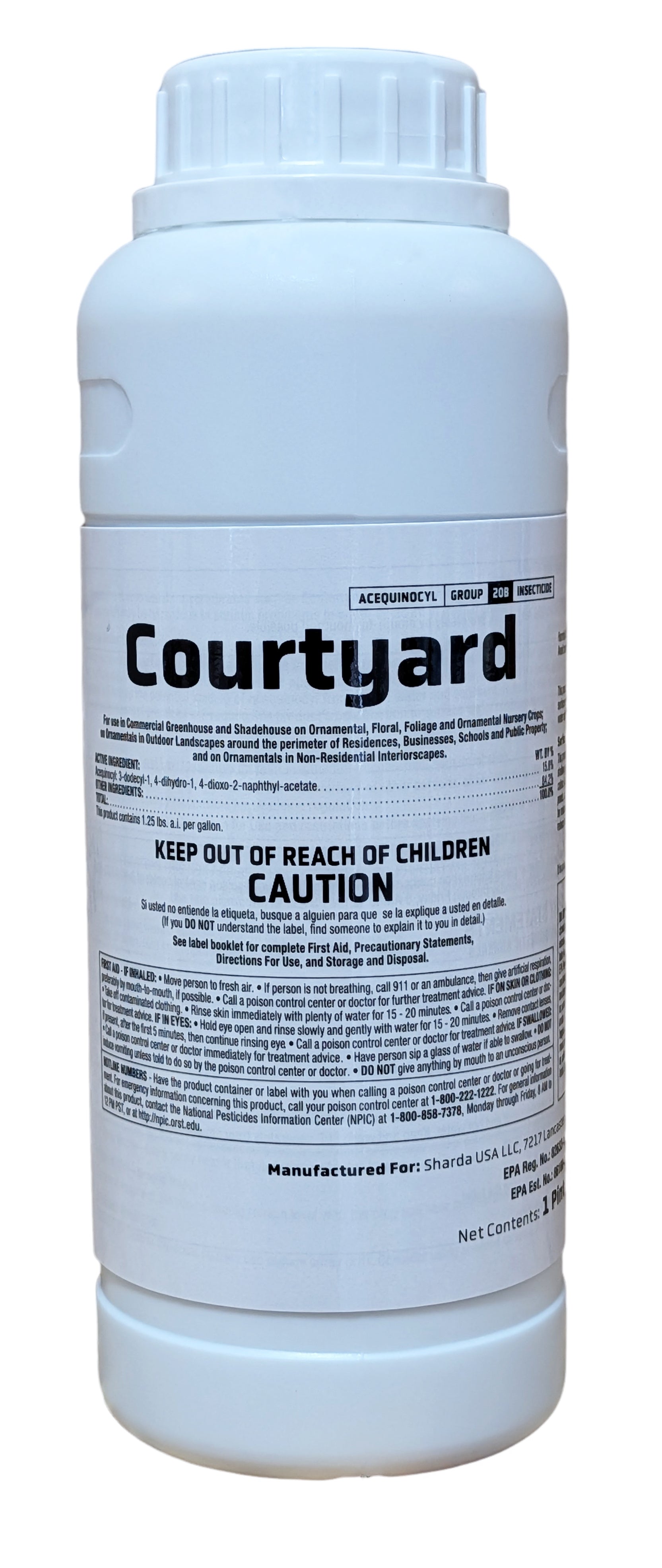 Courtyard Miticide Insecticide Acequinocyl pint (16 oz)