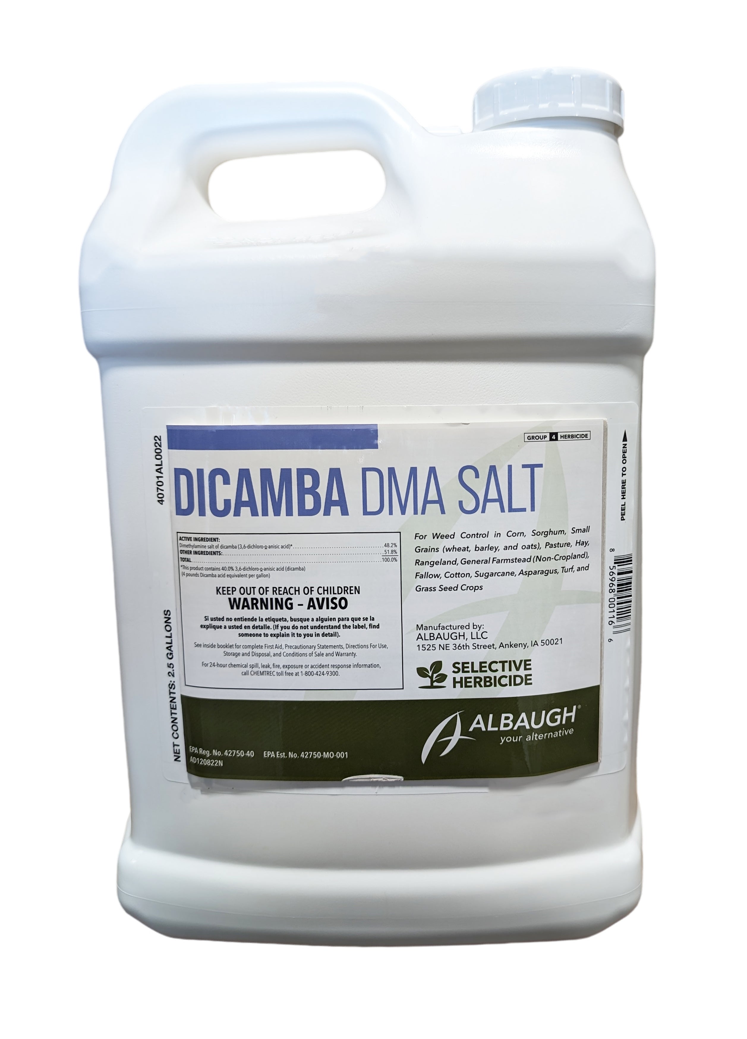 dicamba herbicide trade names Dicamba DMA Salt jug 2.5 (2.5 gal)
