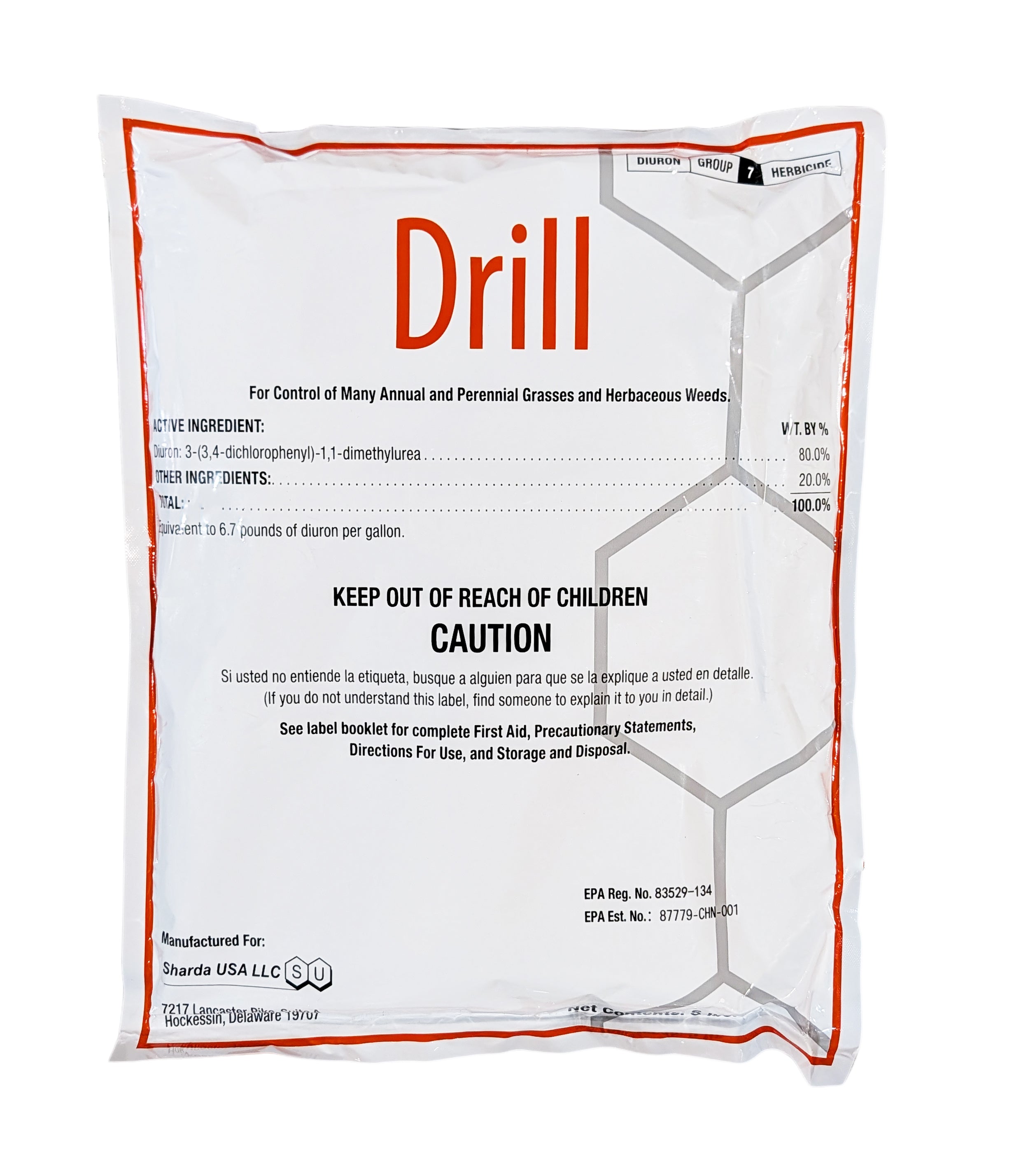 Drill Diuron Herbicide (Karmex DF)  bag (5 lbs)
