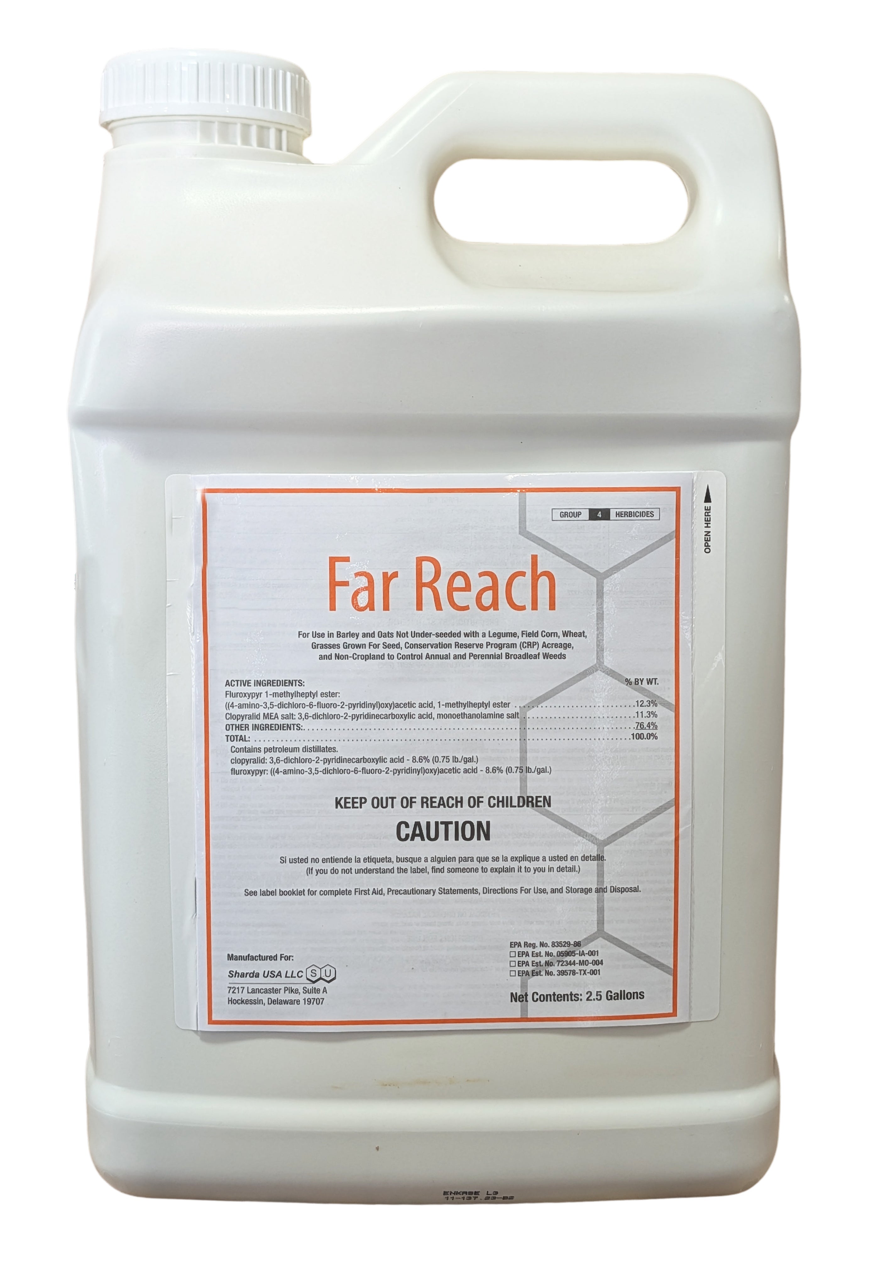 Far Reach Herbicide jug (2.5 gal)