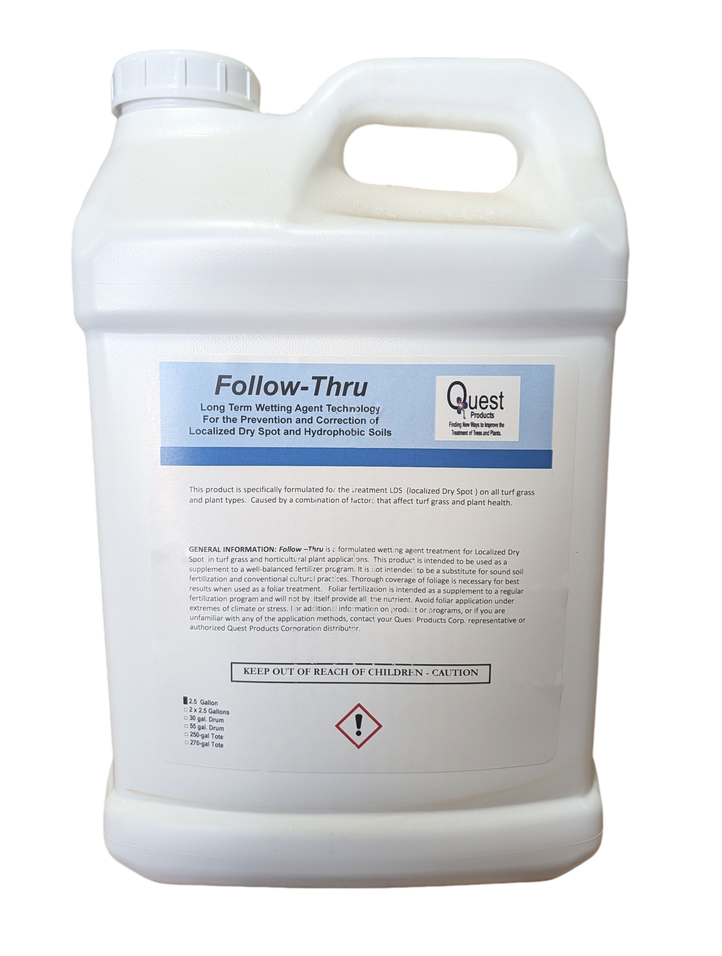 Follow-Thru Long Term Turf Wetting Agent jug (2.5 gal)