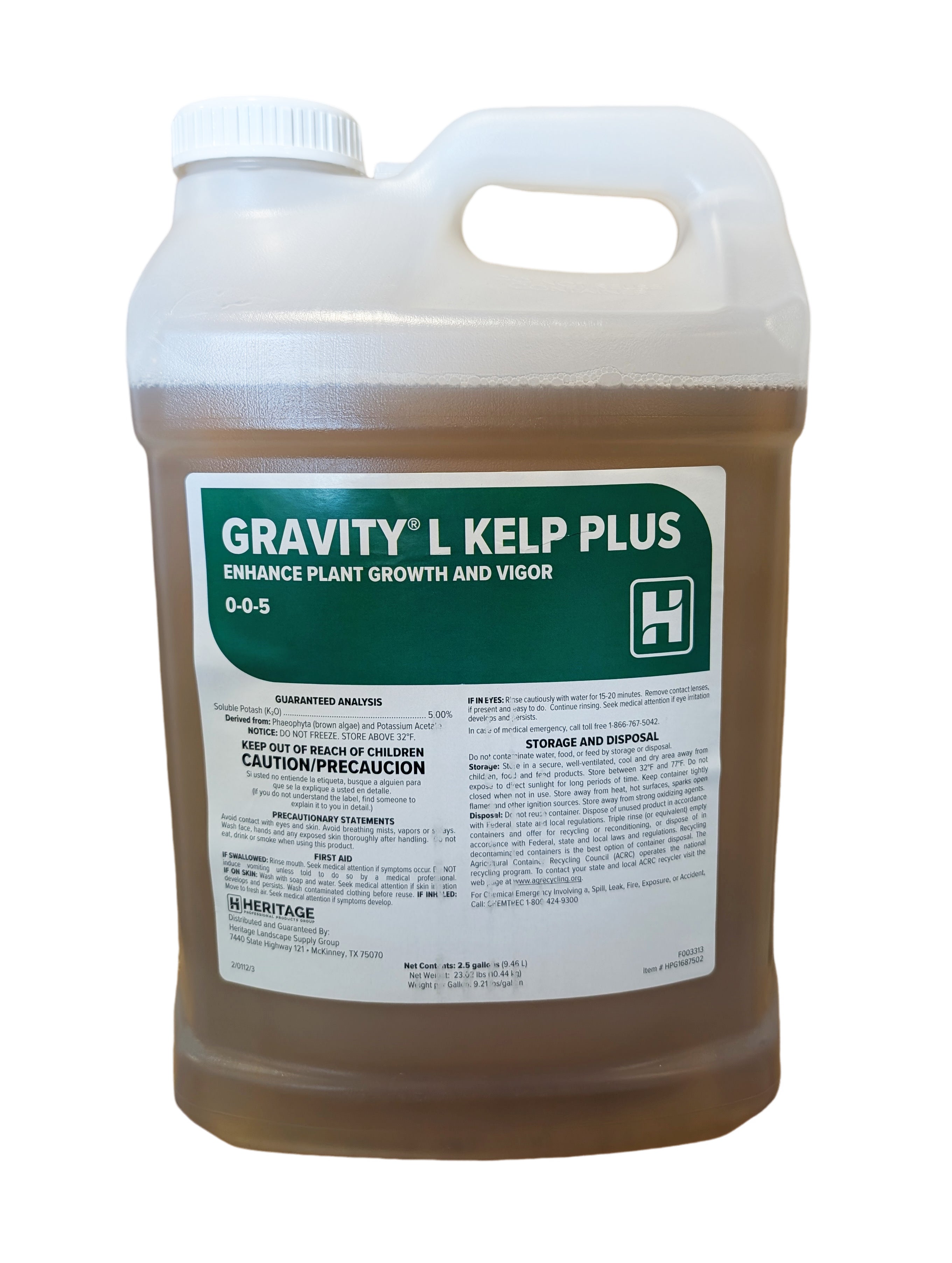 Gravity L Kelp Plus jug (2.5 gal)