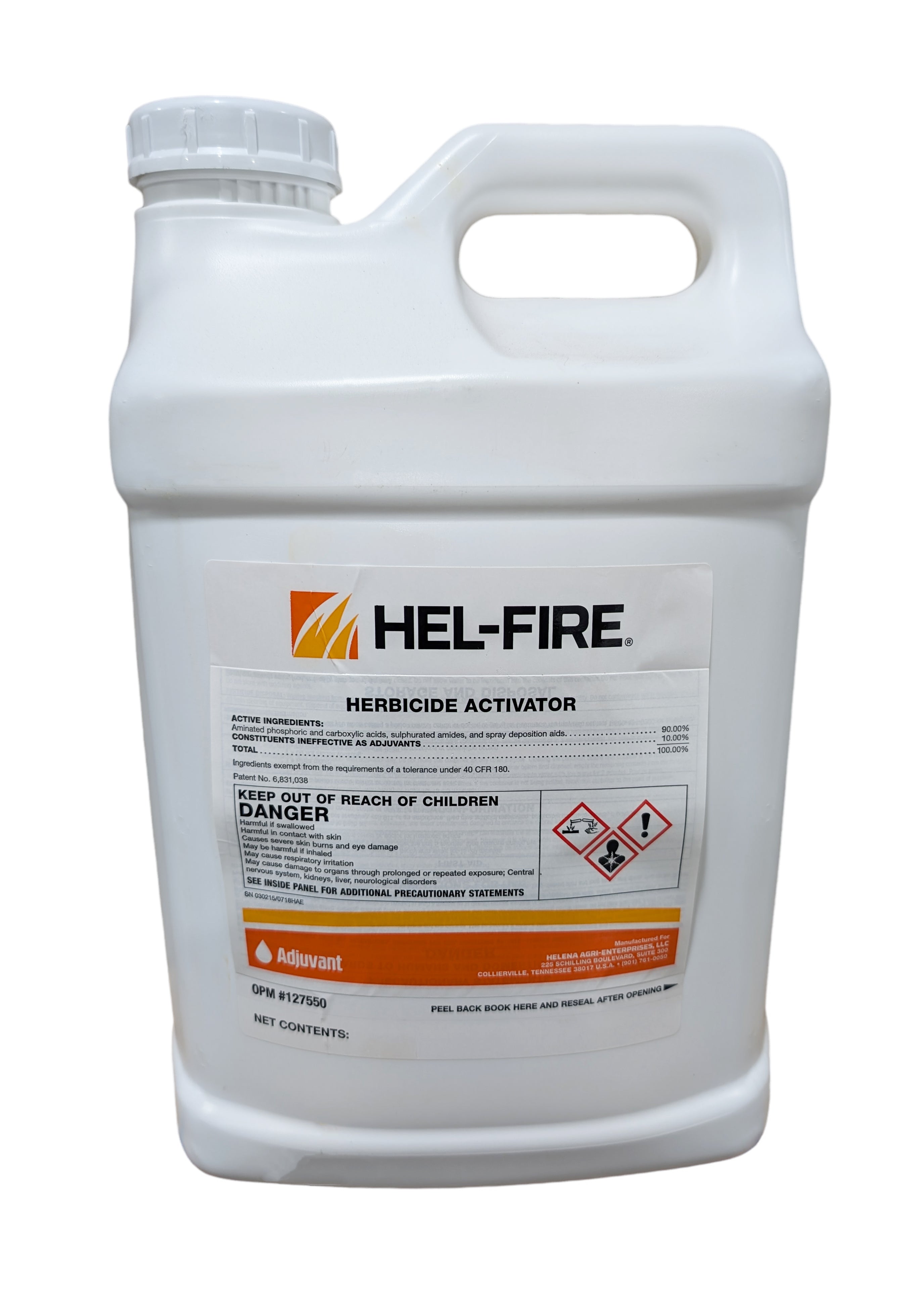 herbicide inhalation Hel-Fire Herbicide Activator jug (2.5 gallon)