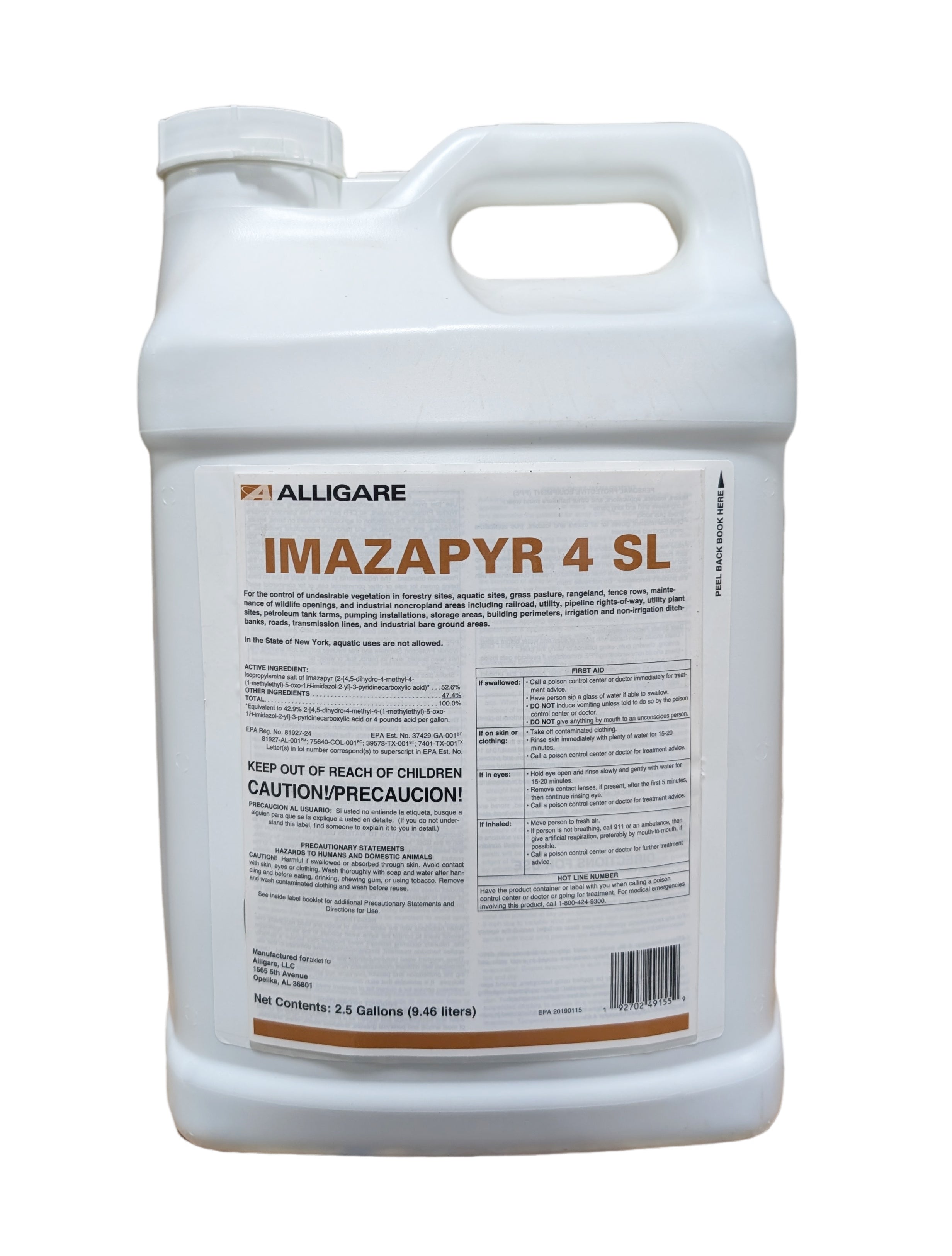 prefar 4e herbicide label Alligare Imazapyr 4 SL Herbicide