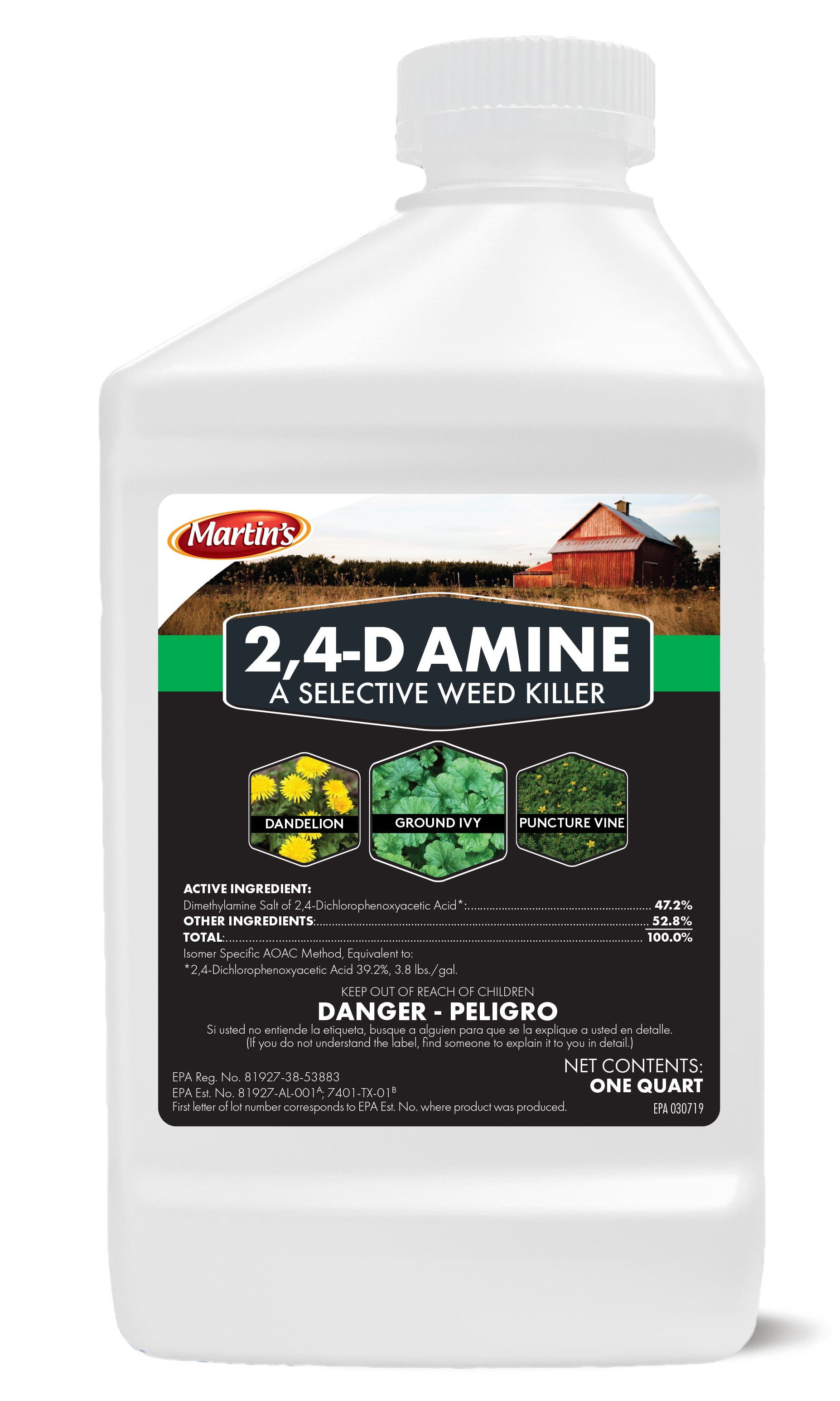amine 4 2 4 d herbicide Martins 2, 4-D Amine quart (32 oz)