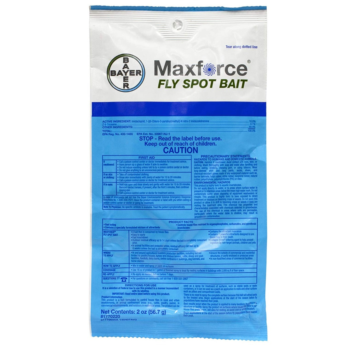 Maxforce Fly Spot Bait envelope (2 oz)