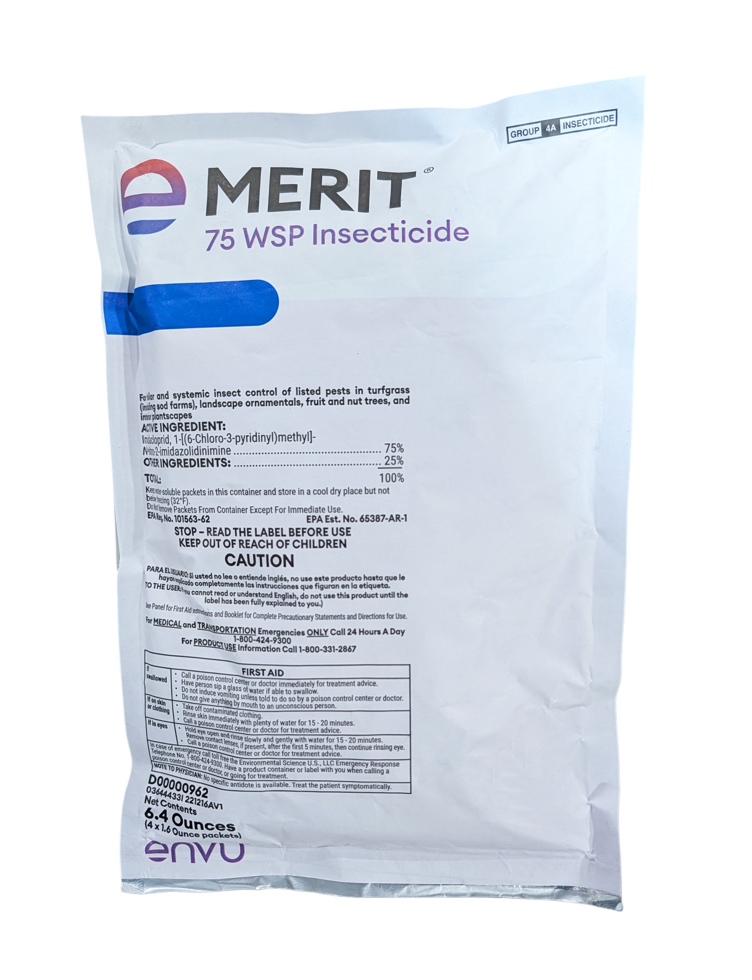 Merit 75 WSP bag (4 x 1.6 oz Water Soluble Packets)