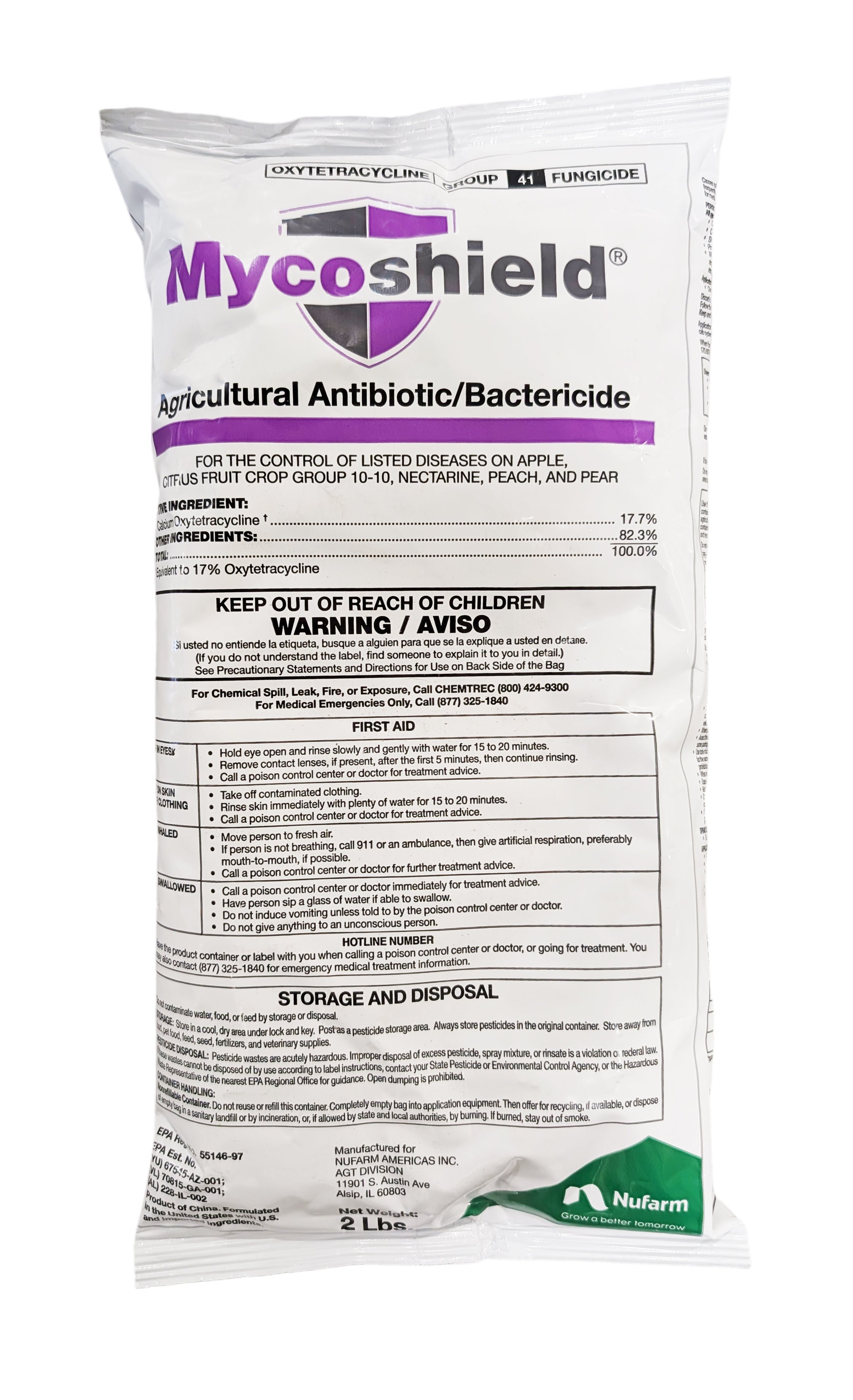 bactericide/fungicide for indoor plants Mycoshield Bactericide – Fire Blight & Bacterial Spot Control