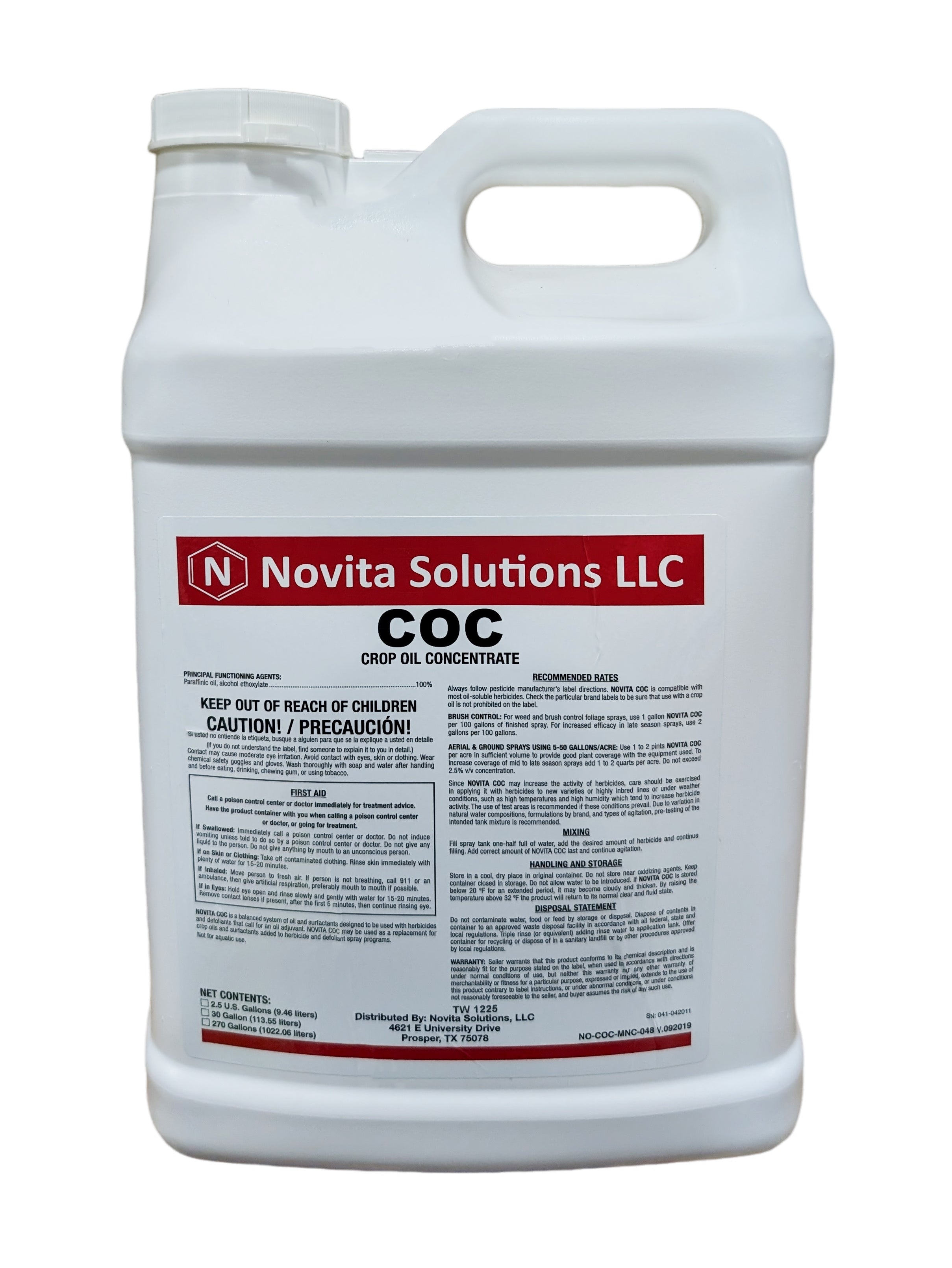 statement herbicide Crop Oil Concentrate tote (270 gal)