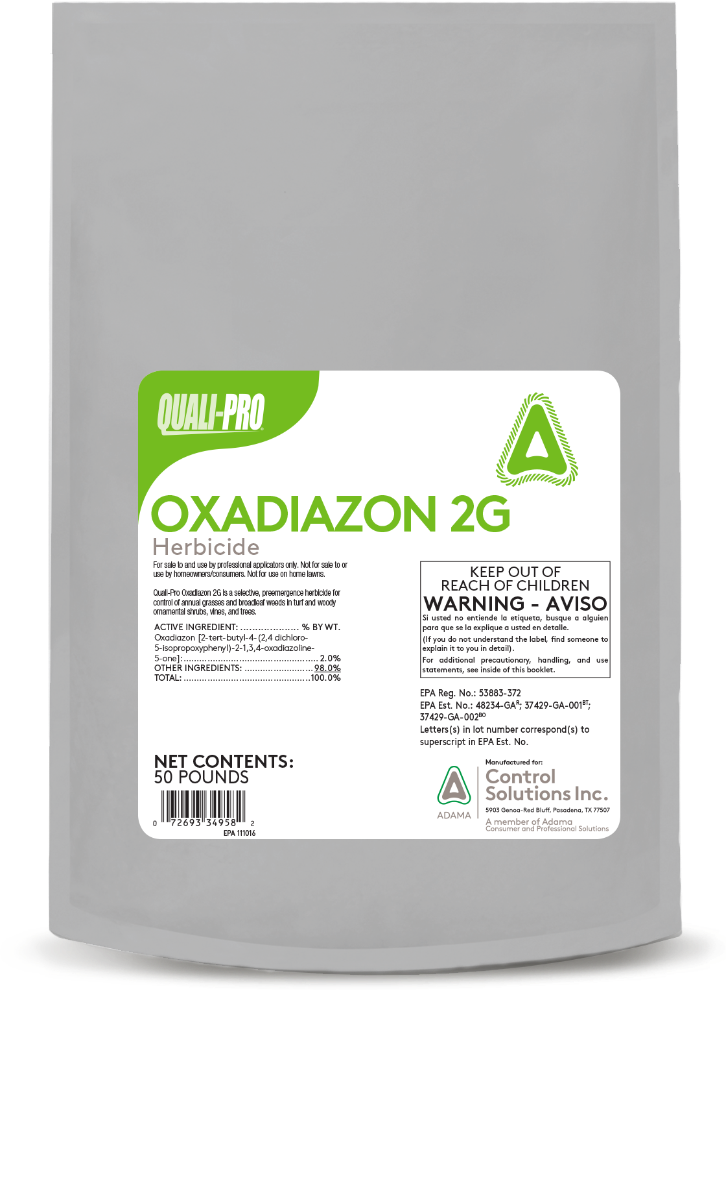 bixlozone herbicide Oxadiazon 2G Herbicide bag (50 lbs)
