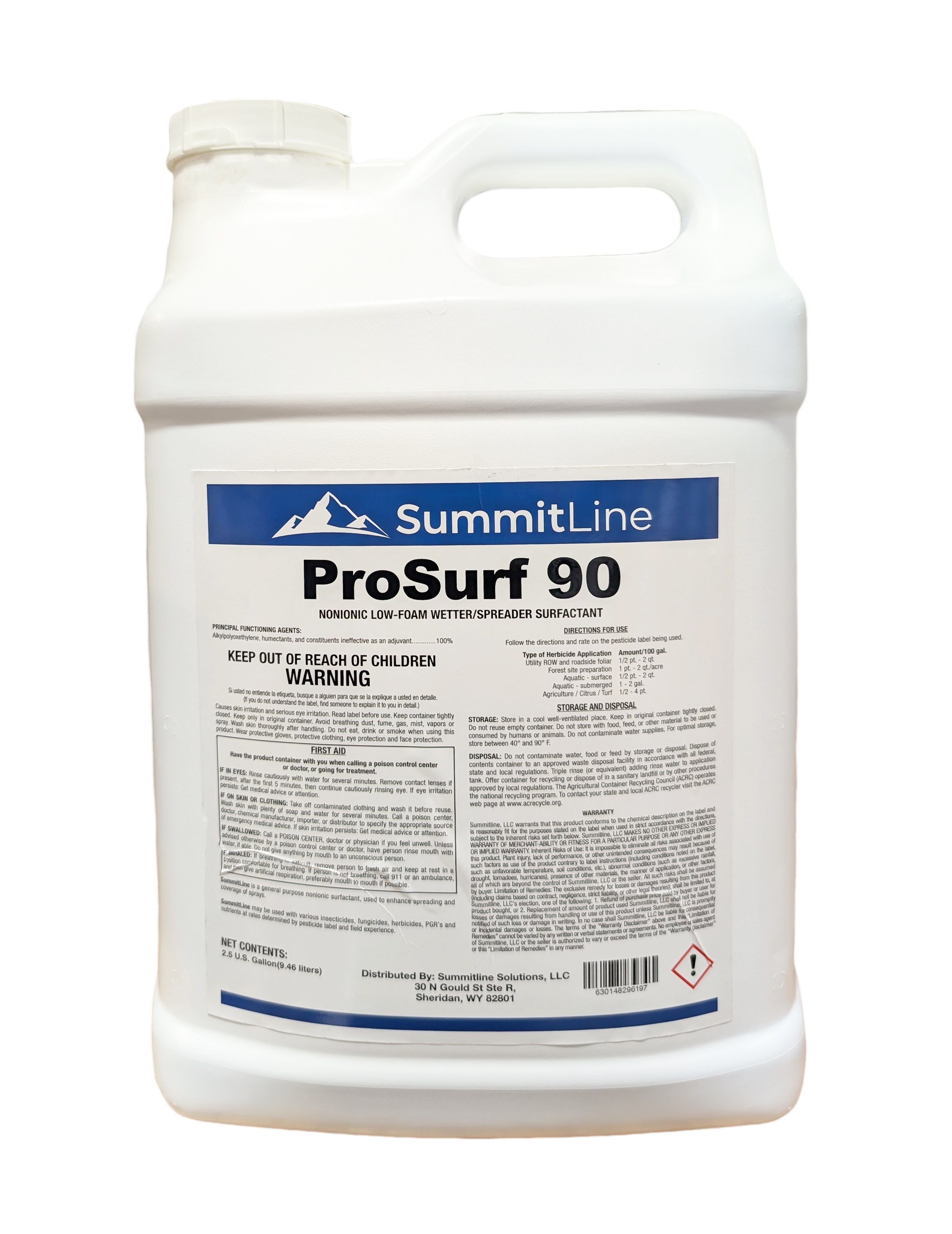 surfactant for herbicide Prosurf 90 Non-Ionic Surfactant jug (2.5 gal)