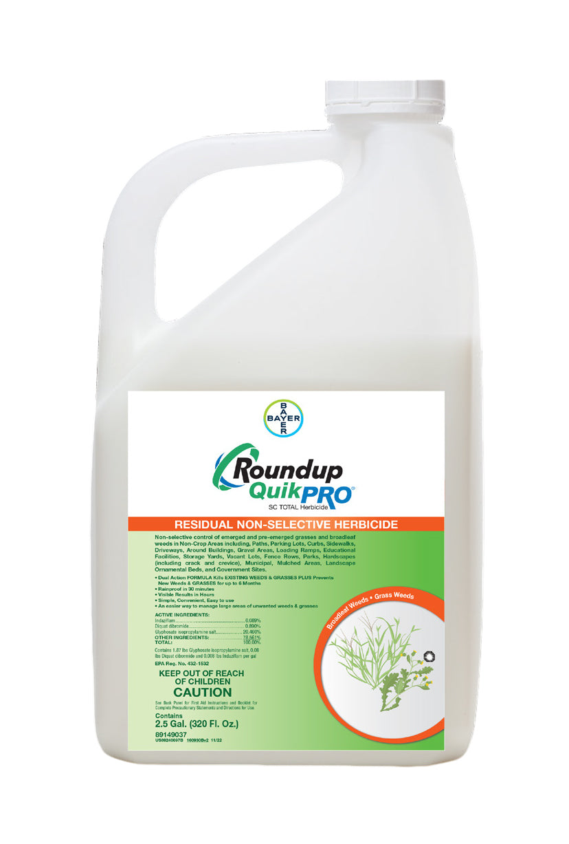 2 glyphosate herbicide Roundup QuikPro SC Total Herbicide: Long-Lasting Weed Control