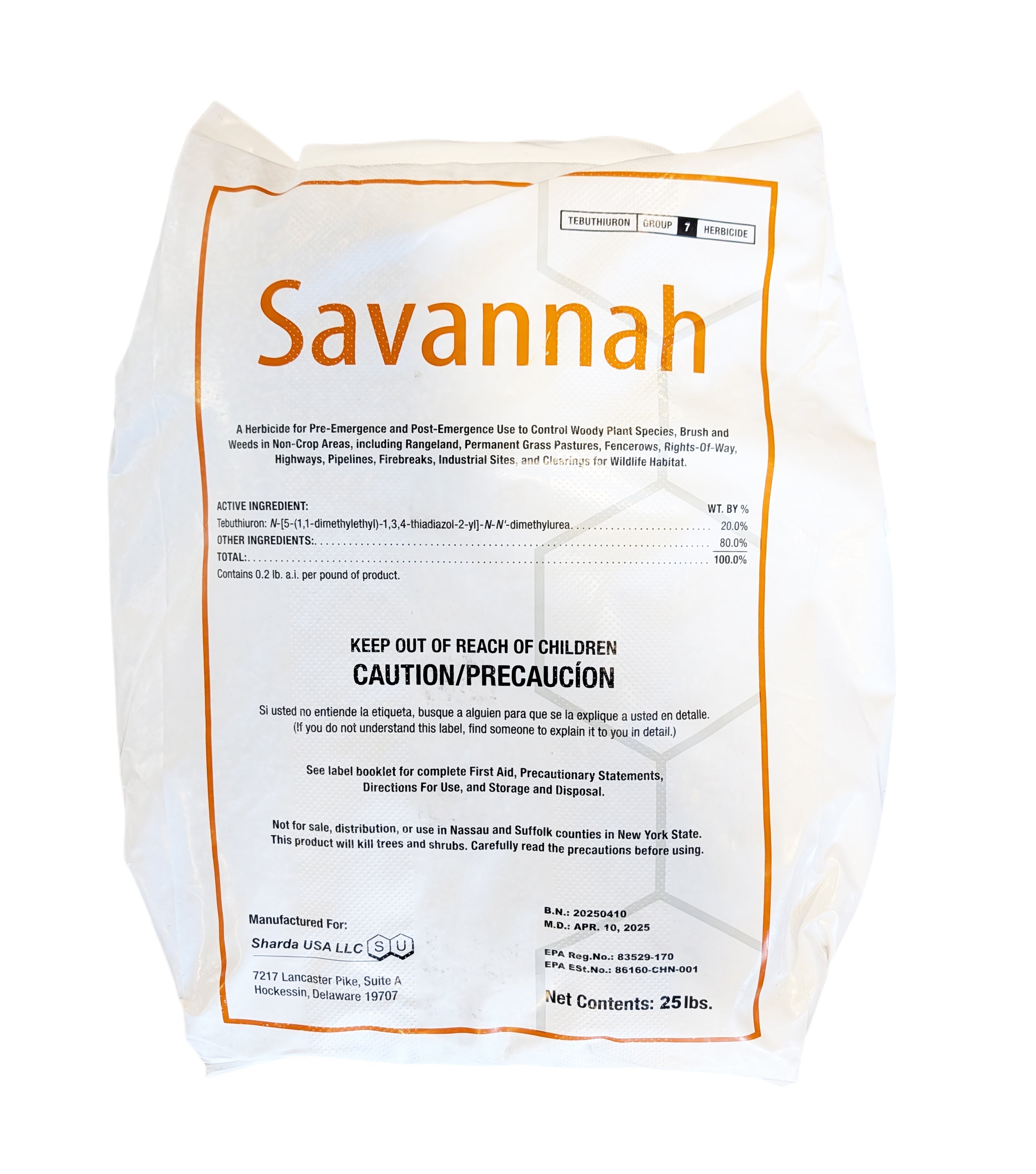 post herbicide Savannah Pelletized Herbicide bag (25 lbs)