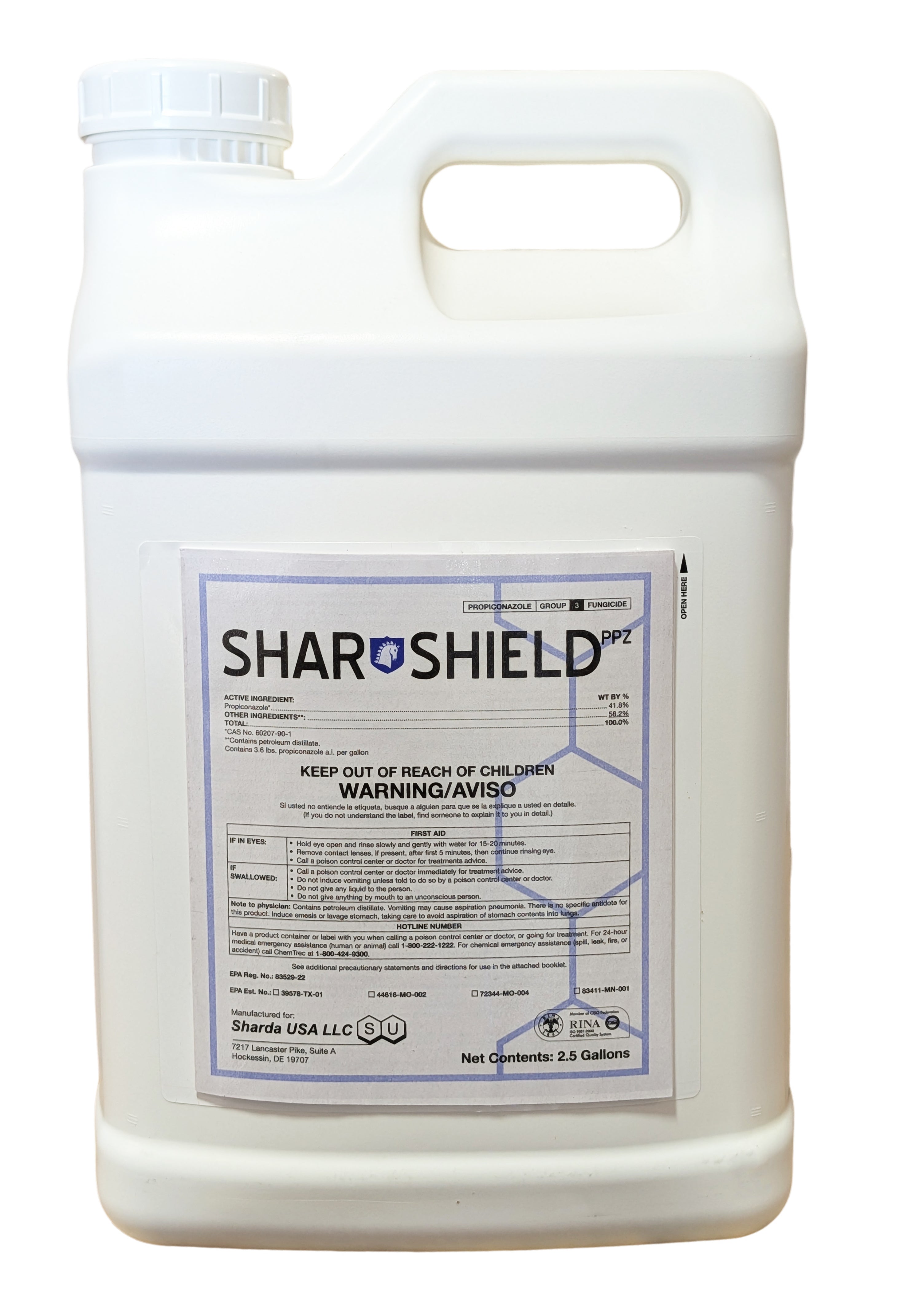 Shar-Shield PPZ Fungicide jug (2.5 gal)