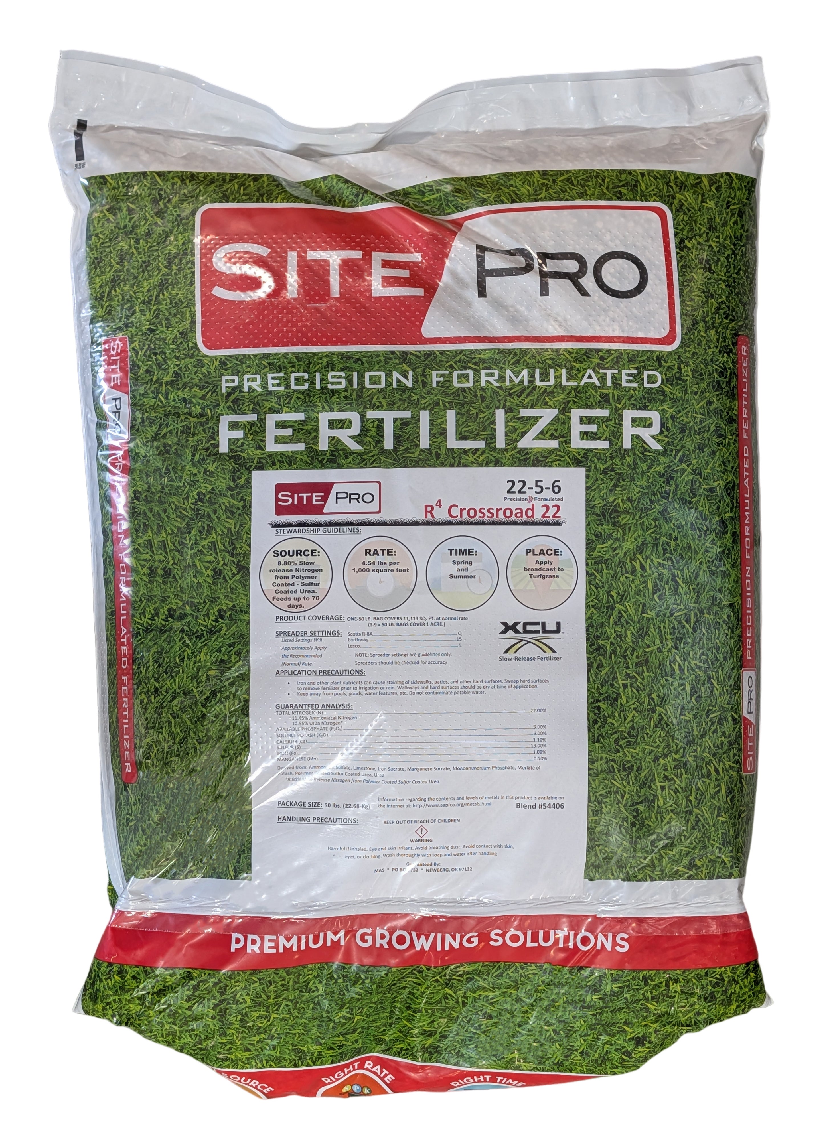 Site Pro 22-5-6 Crossroad 22 Fertilizer bag (50 lbs)