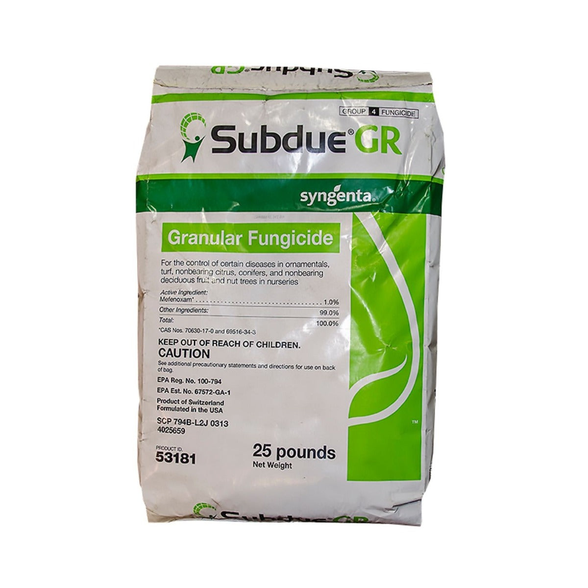 Subdue GR Granular Fungicide bag (25 lbs)