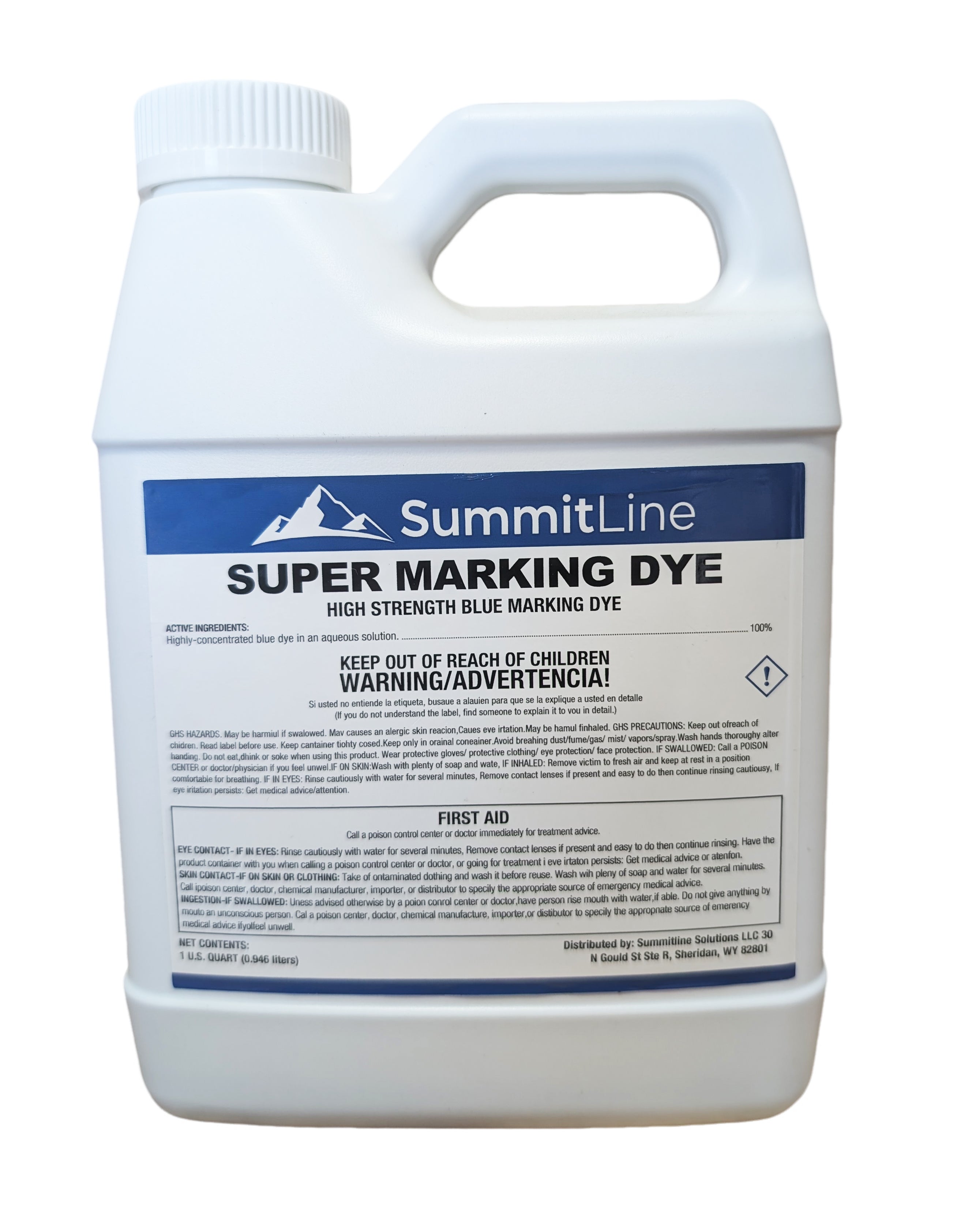 Summitline Super Blue Marking Dye quart (32 oz)