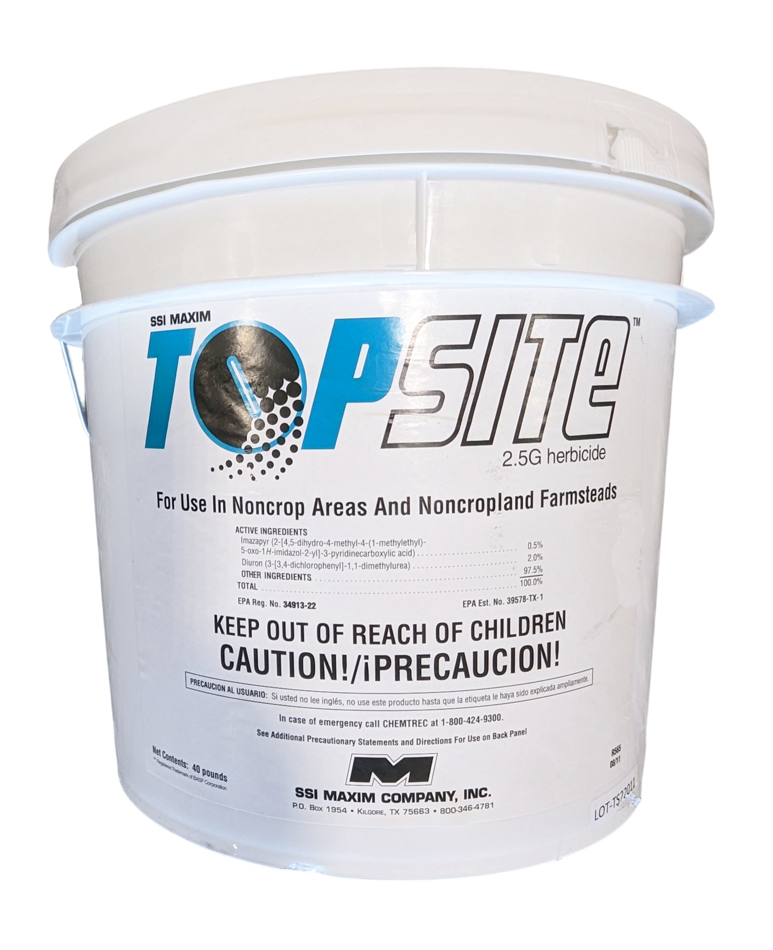 topnotch herbicide Topsite 2.5G Herbicide bucket (40 lbs)