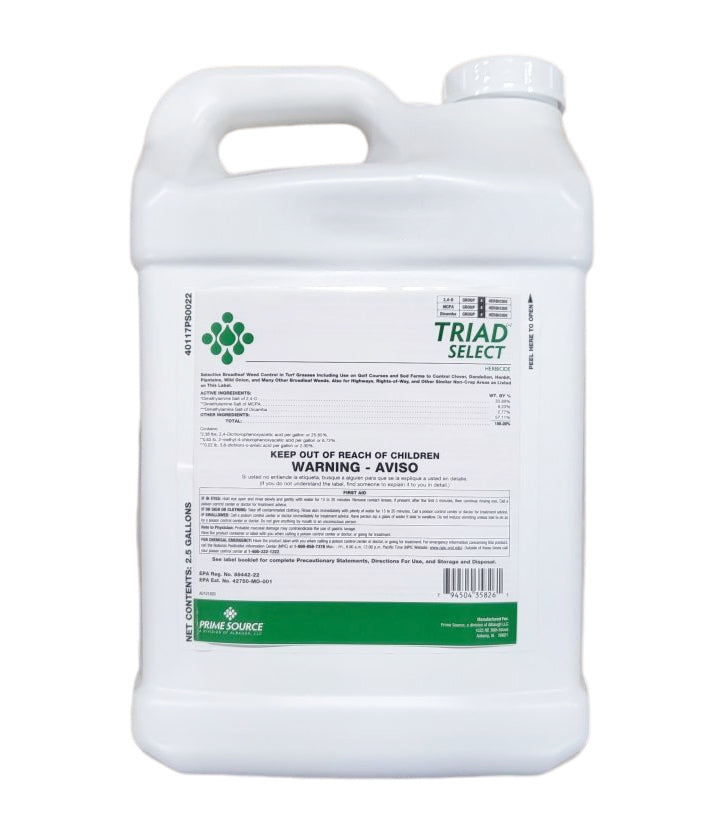 powerful herbicide Triad Select Herbicide jug (2.5 gal)