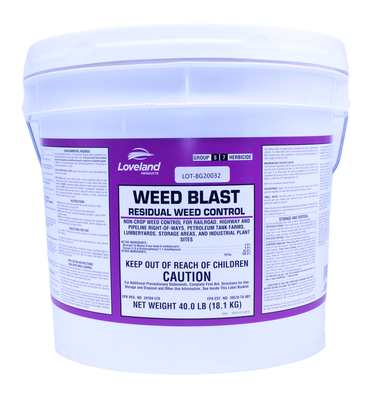 blast herbicide Weed Blast 8G Herbicide 40 lbs