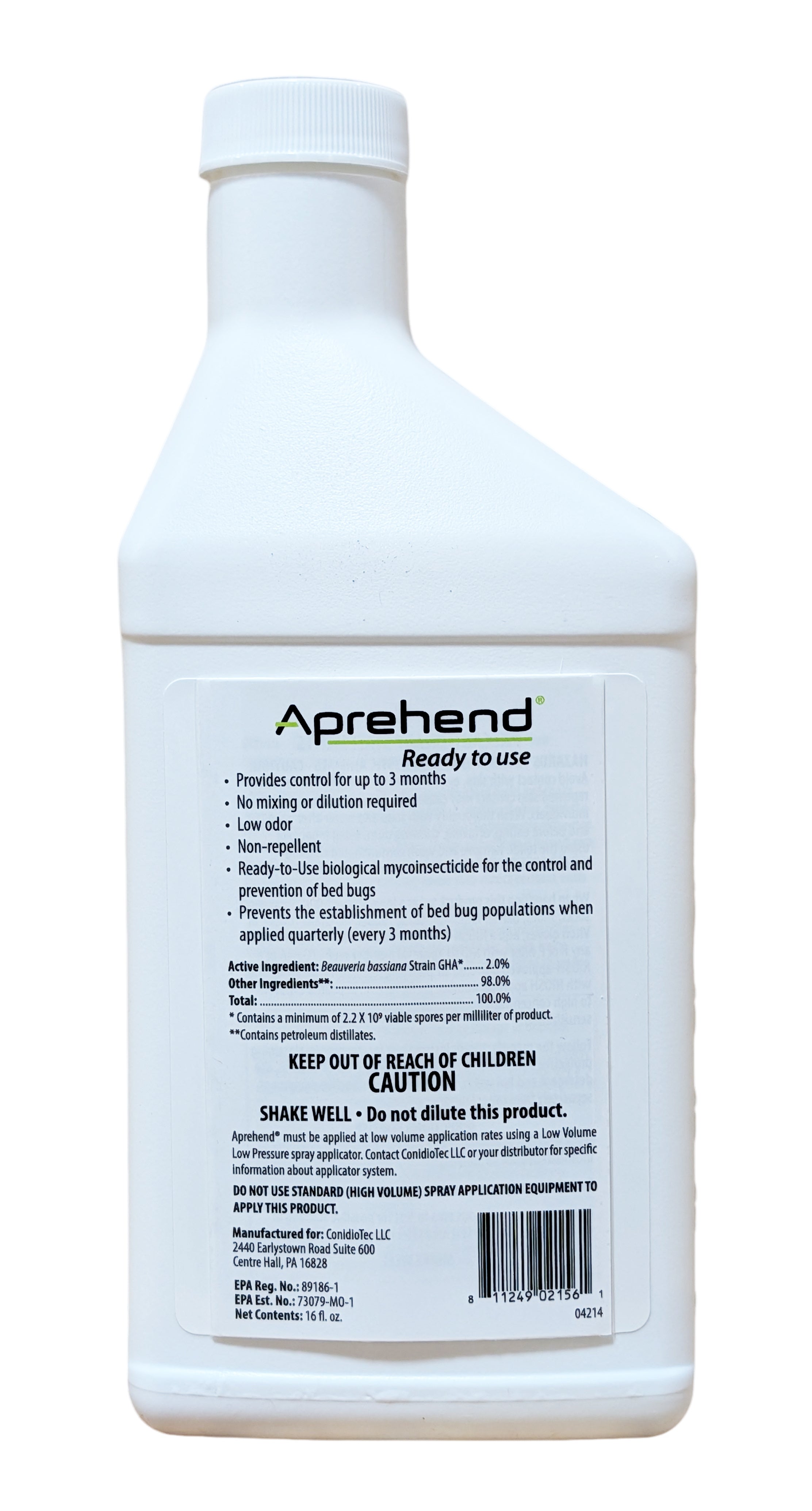 Aprehand Ready to Use container with label on a white background