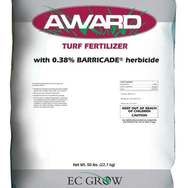 Award 22-0-5 Fertilizer with 0.38% Barricade Herbicide