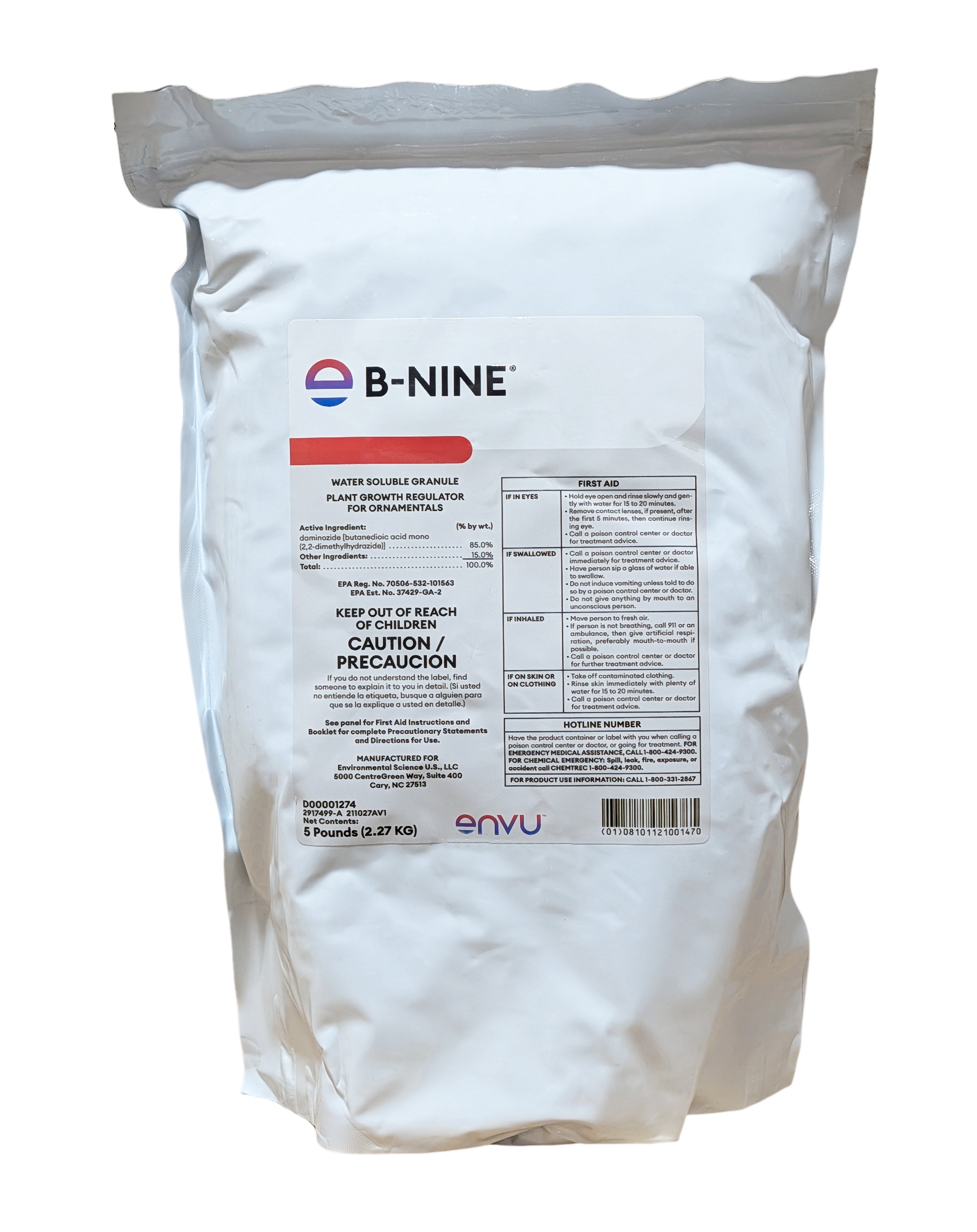 B-Nine WSG Plant Growth Regulator bag (5 lbs)
