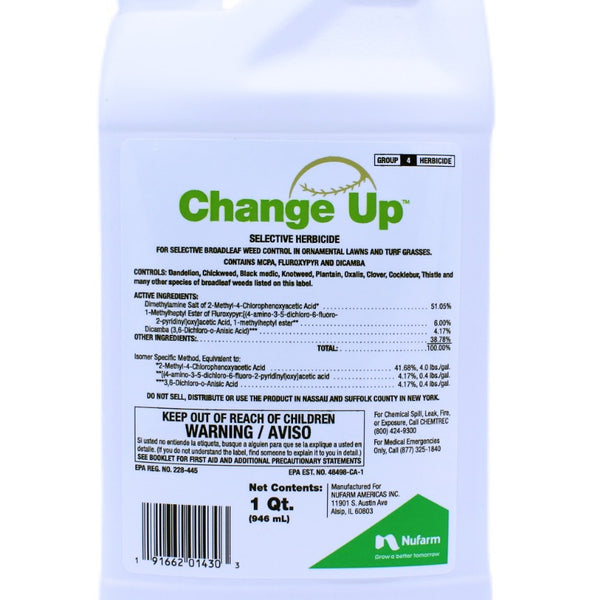 lead off herbicide label Nufarm 32oz Change Up Selective Herbicide