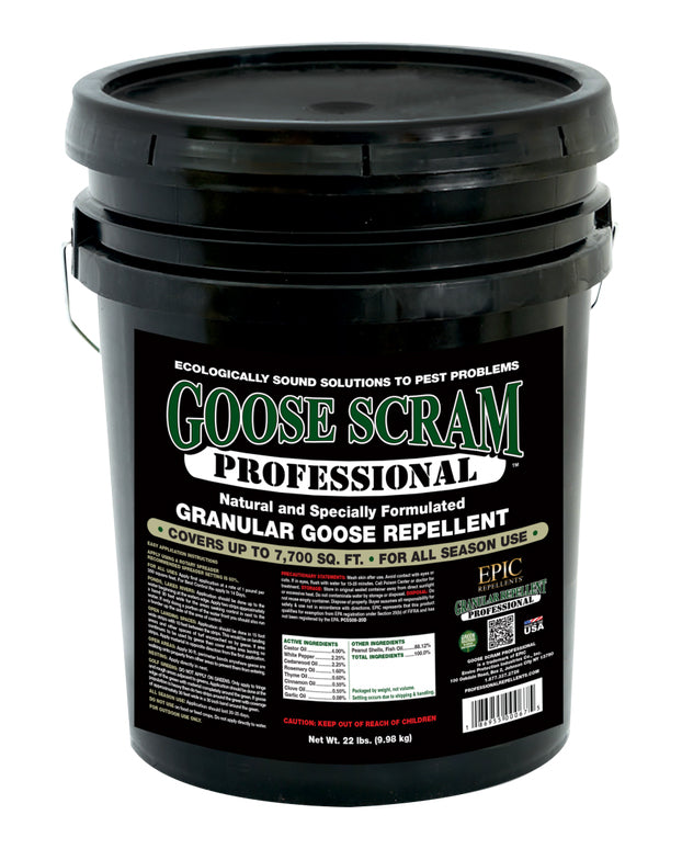 Goose Scram Professional Granular Goose Repellent bucket (22 lbs)