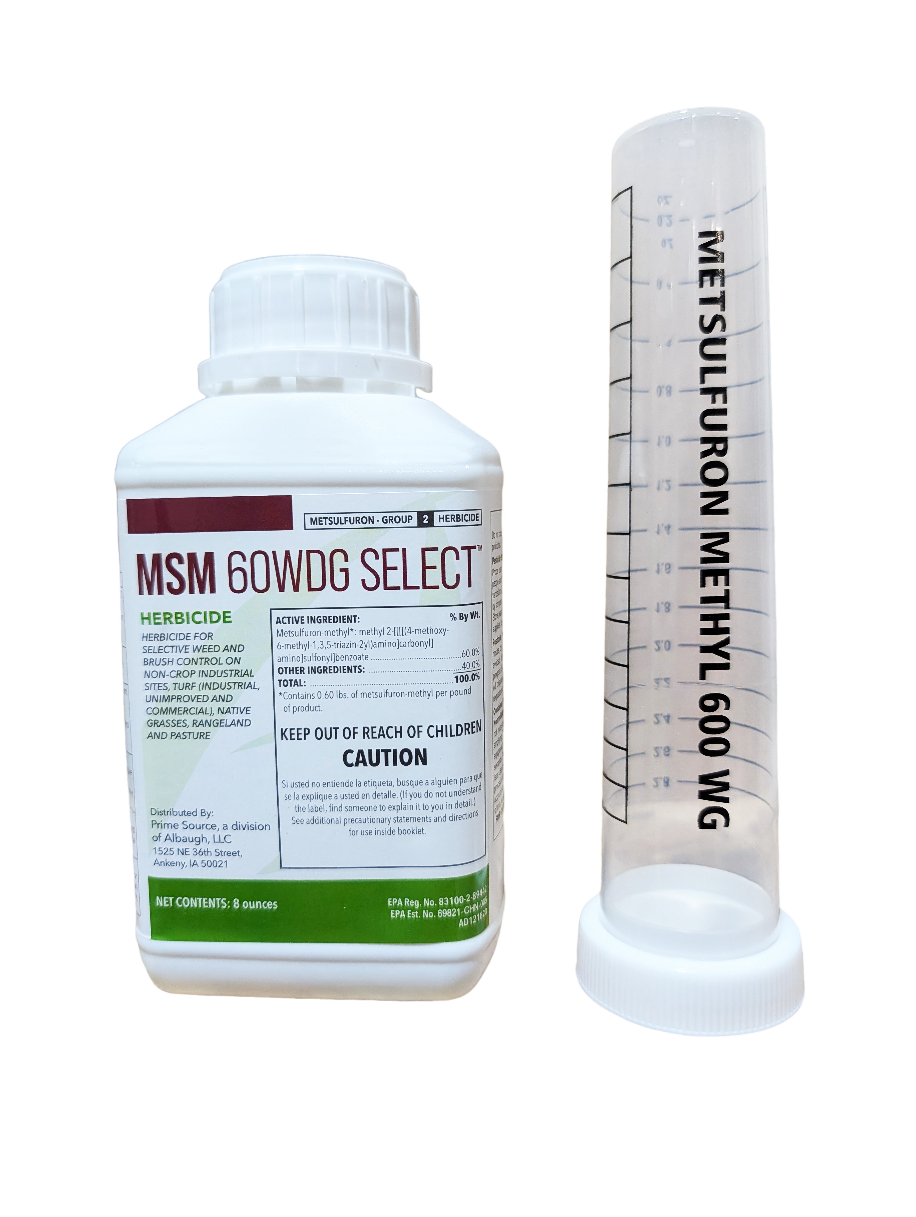 MSM 60WDG Select Herbicide bottle (8 oz)