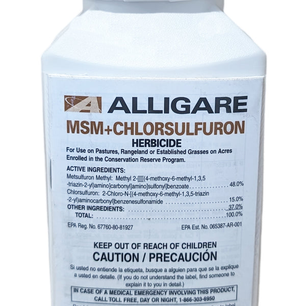 chlorpropham herbicide trade names MSM Plus Chlorsulfuron bottle (10 oz)