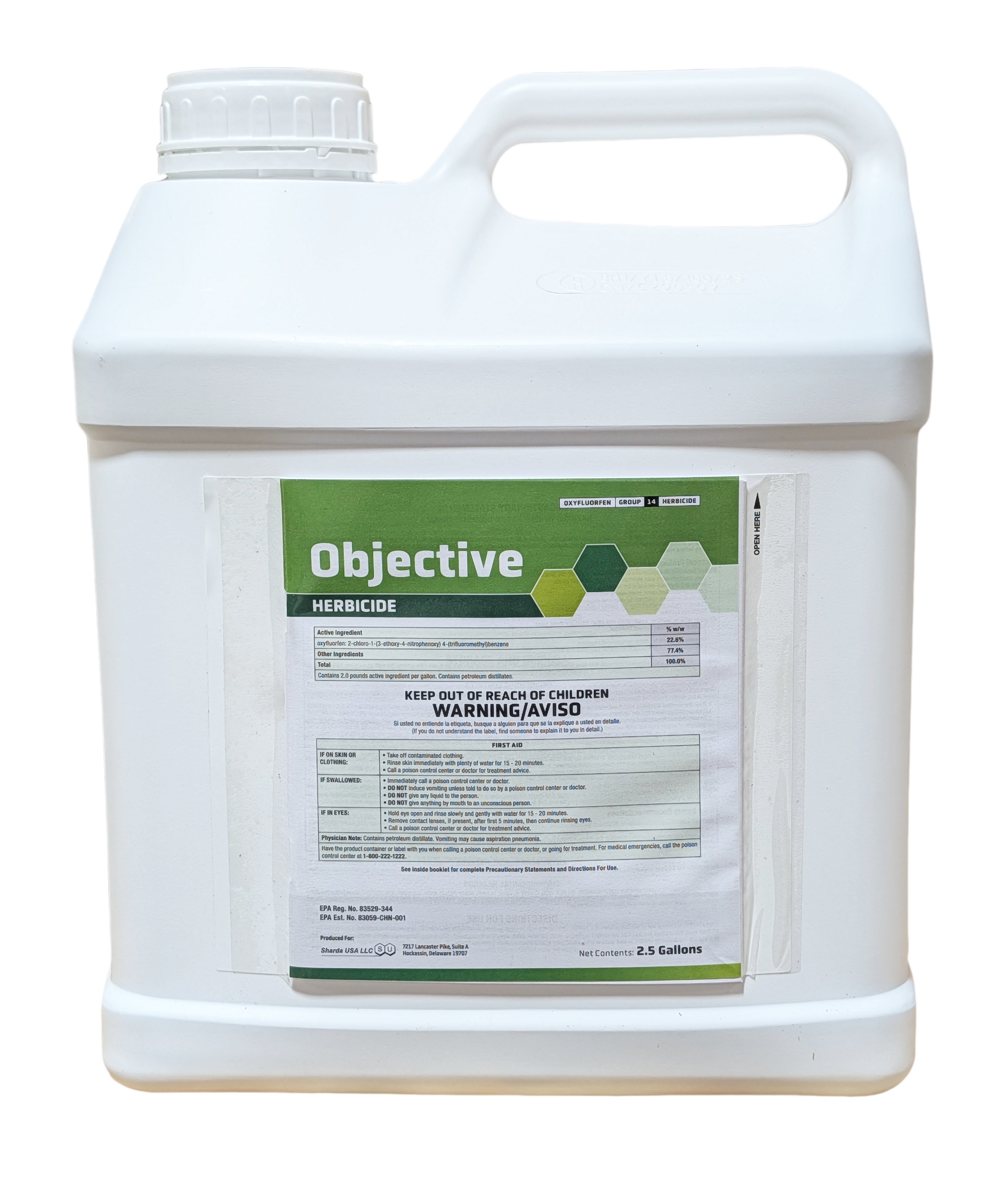 Objective Herbicide jug (2.5 gal)