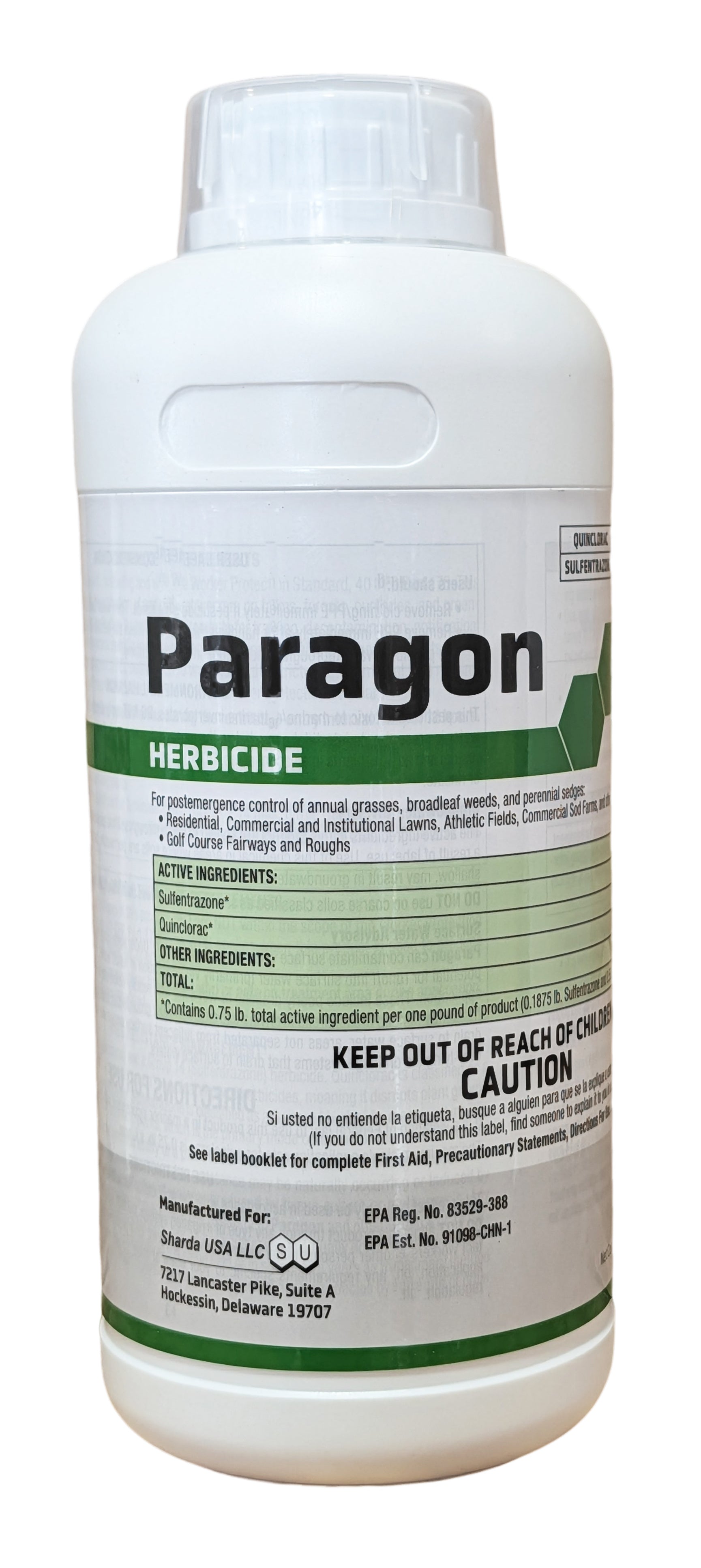 Paragon Herbicide for Crabgrass, Nutsedge & Broadleaf Weed Control bottle (1 lb)