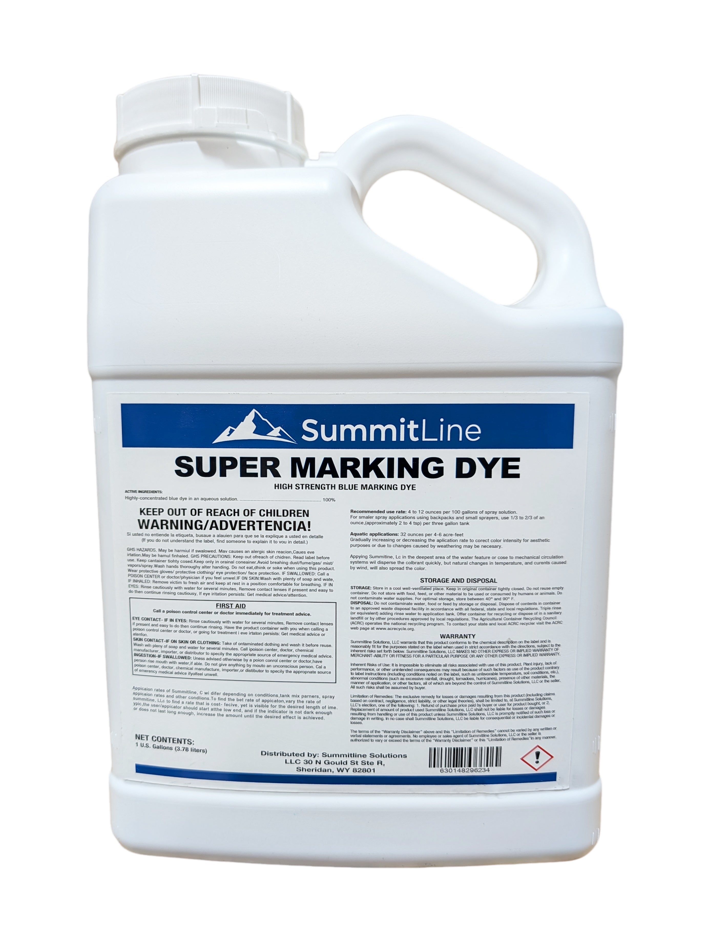 Summitline Super Blue Marking Dye gallon (128 oz)